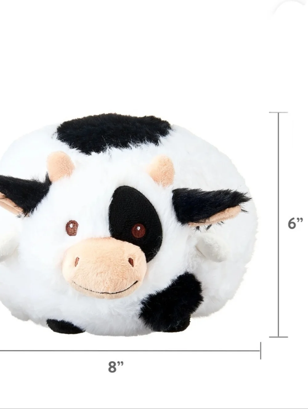 Vibrant Life Round Plush Cow Dog Toy